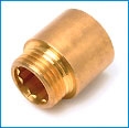 Hanajatko messinki 1/2" x 20 mm 1572123 - Kierreliittimet - 6415895087571 - 1
