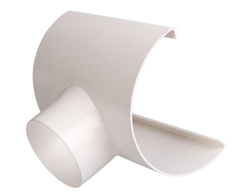 Juoksutusosa 125 mm/Ø 90 mm Valkoinen - Sadevesijärjestelmät - 5702751123513 - 1