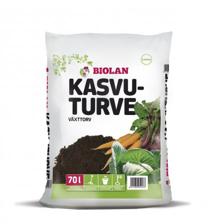 Kasvuturve Biolan 70l - Puutarhamullat ja turve - 6411960054233 - 3