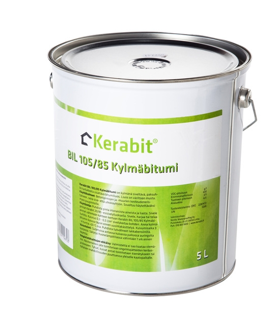 Bitumiliuos Kerabit BIL 105/85 5l - Bitumikatteet - 6417547156703 - 1