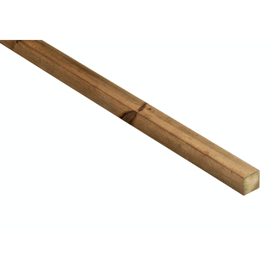 Kestopuu rima 48x48 Ruskea - Kyllästetty puutavara - 6438313557463 - 1