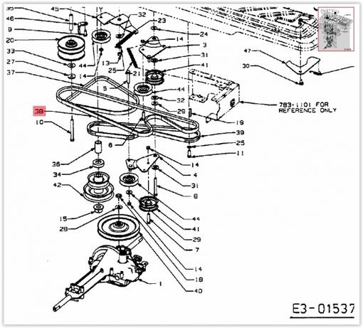 Courroie De Variateur à Pont MTD 75404038 | Courroie De Tondeuse