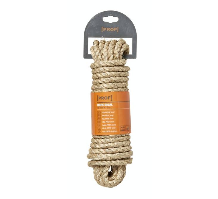 Köysi Prof sisal 10mm x 10m - Köydet - 6438313499763 - 1