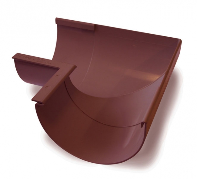 Kulmakouru SK 125 mm/90° Ruskea - Sadevesijärjestelmät - 5702751694013 - 1