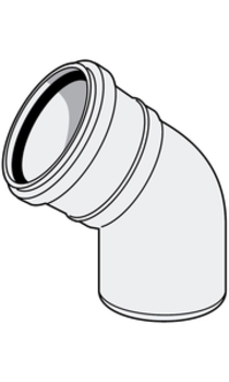 Kulmayhde 32x15 valkoinen 2440001 - Viemäriputken osat - 6414904210153 - 1