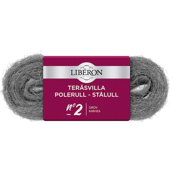 Liberon Teräsvilla No 2 100g - Muut maalaustyövälineet - 3282391052173 - 1