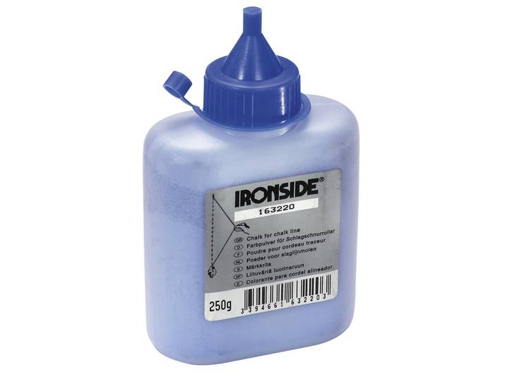 Liitujauhe Ironside 250g sininen 163220 - Merkintäjauheet ja luotilaitteet - 3394661632203 - 1