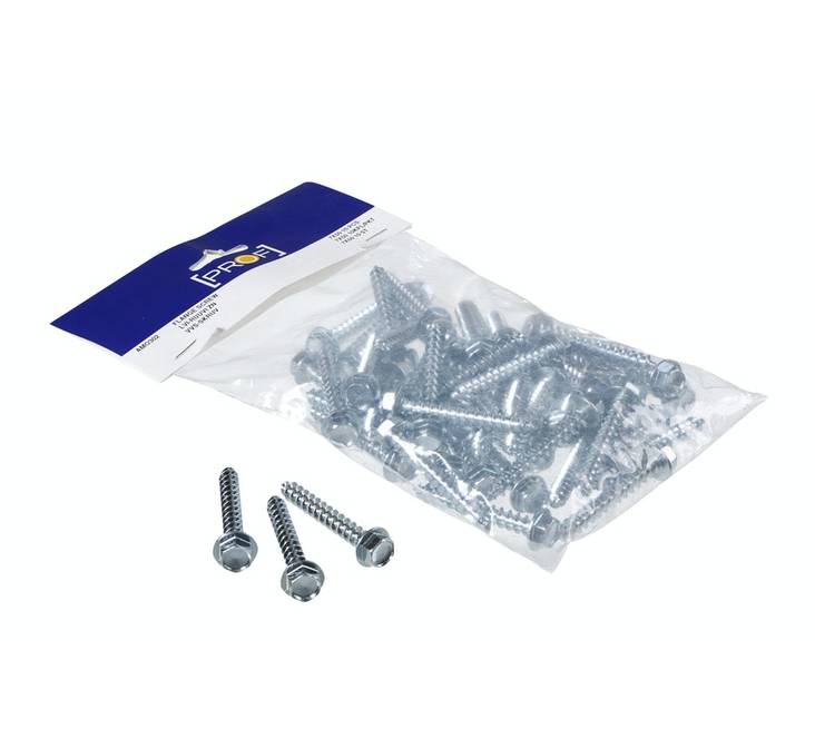 Lvi-ruuvi PROF 7x50 sinkki 10kpl - Kannakkeet ja ruuvit - 6405422895953 - 1