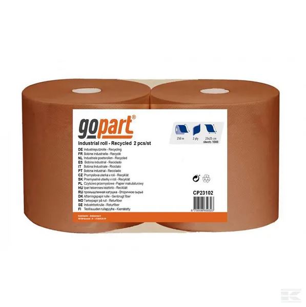 Paperipyyhe GoPart 2-kerroksinen Ruskea - Puhdistusliinat ja trasselit - 8716106650323 - 1