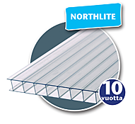 Plastmo NorthLite 10mm/3,9 m kirkas - Valokatteet ja kennolevyt - 5709128660503 - 1