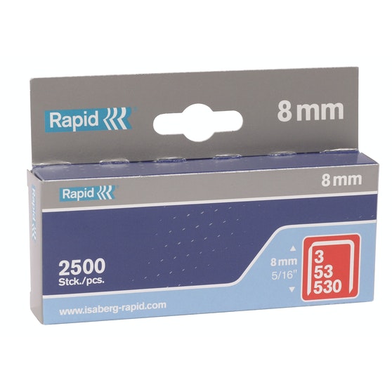 Sinkilä Rapid 53/8mm 2500 kpl - Sinkilät ja niitit - 7313469053023 - 1