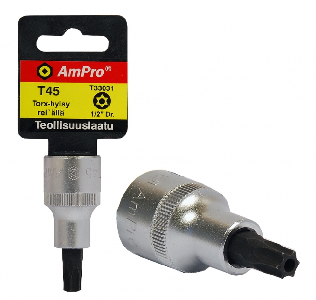 Torx-hylsy 1/2" reiällä T50 - Hylsyt ja kuusiokoloavaimet - T33033 - 1
