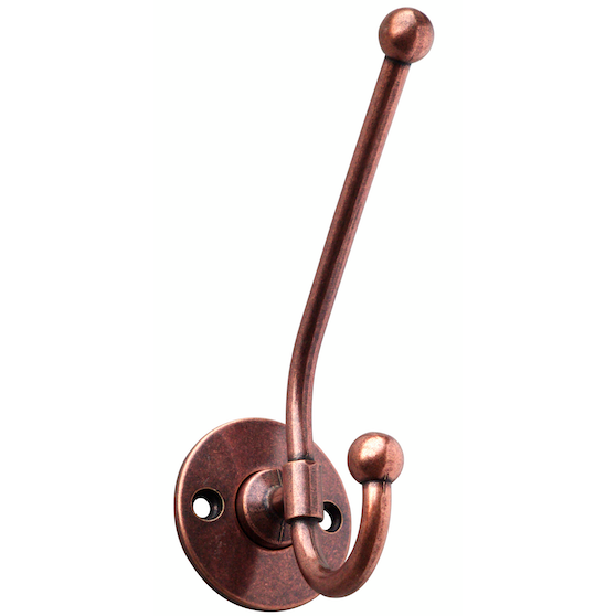 Vaatekoukku Cello antiikkikupari 4005-3 - Pyyhekoukut ja vaatekoukut - 6405422772643 - 1