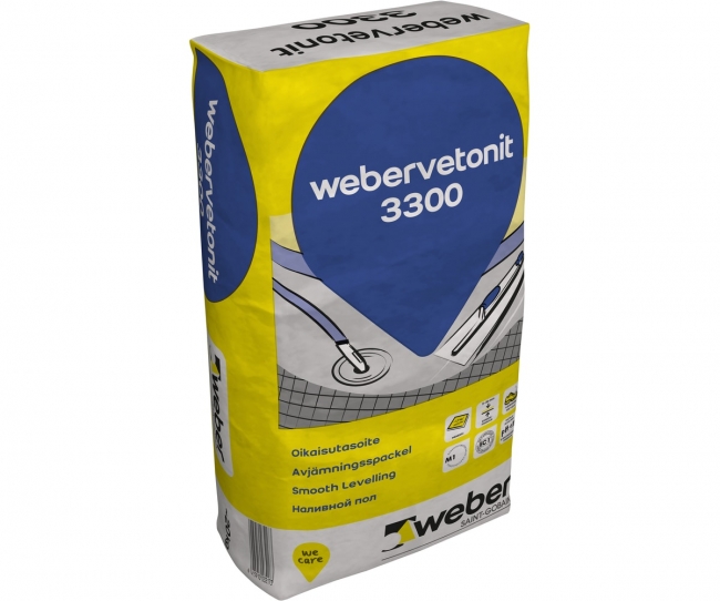 Weber 3300 oikaisutasoite 20kg - Tasoitteet - 6415910032173 - 1