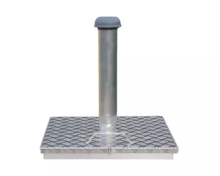 Kaivonkannen huoltoluukku tuuletusputkella 52x52cm - Kaivonrenkaat ja kannet - 643006640013 - 1