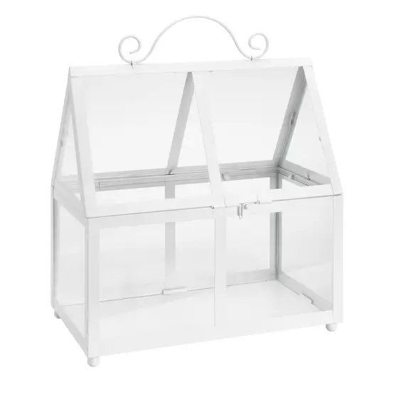 Lyhty Cello valkoinen metalli 2 kpl - Pihakoristeet - 6438313444893 - 1