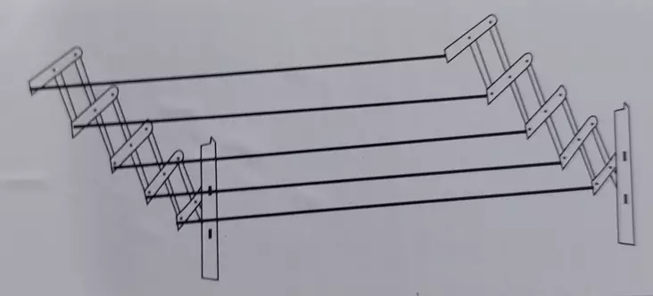 Pyykinkuivausteline 120cm - Siivousvälineet - 6410412233103 - 1