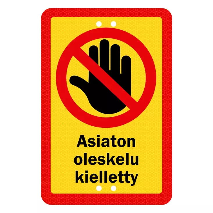 Sekure 2mm 20x30cm alumiinikyltti - Turvakilvet ja opasteet - 6438014353593 - 1