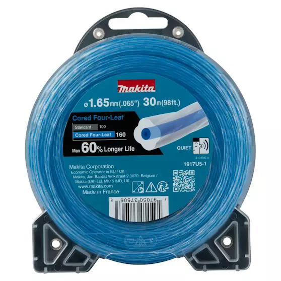 Siima Makita 1,6mmx30m neliapila - Trimmeritarvikkeet ja siimat - 197050375063 - 1