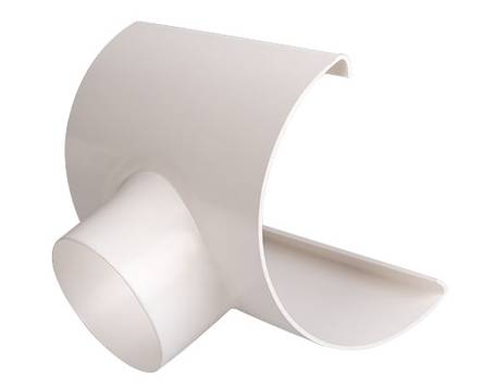 Juoksutusosa 125 mm/Ø 75 mm Valkoinen - Sadevesijärjestelmät - 5702751123414 - 1