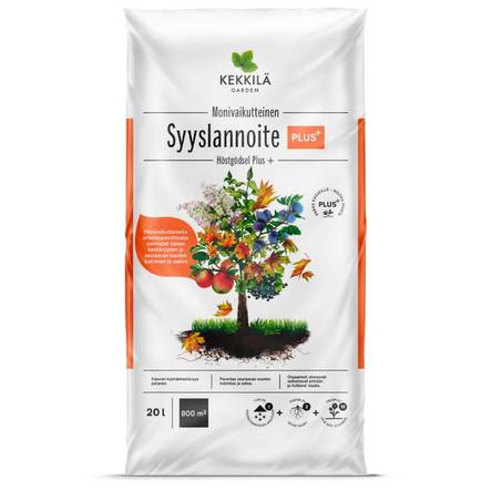 Kekkilä Syyslannoite Plus+ 20 L - Puutarhalannoitteet - 6433000623674 - 1