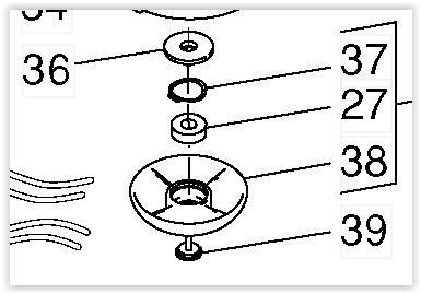 Tukikuppi 5321803-37 - McCulloch/Partner muut varaosat - 7391736074094 - 1