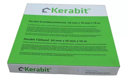 Kumibitumitiiiviste Kerabit 50x10mmx14m - Kaivonrenkaat ja kannet - 6417547160144 - 2