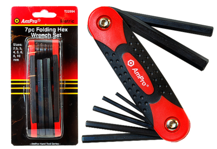 Kuusiokoloavainsarja 2,5-10mm 7-os. - Työkalusarjat, hylsysarjat ja räikät - 795609229944 - 1