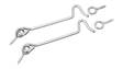 Lankahaka PROF 200mm/5mm 2kpl - Ovisalvat, ovivasteet ja ovistopparit - 6438313581314 - 1
