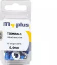 M+ rengasliitin sininen 6,4 mm, 10 kpl - Autosähkötarvikkeet - 6417196697374 - 1
