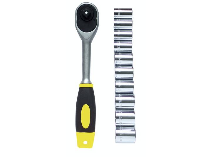 Hylsyavainsarja 11-osainen L&D 1/2" - Työkalusarjat, hylsysarjat ja räikät - 6410404749124 - 1