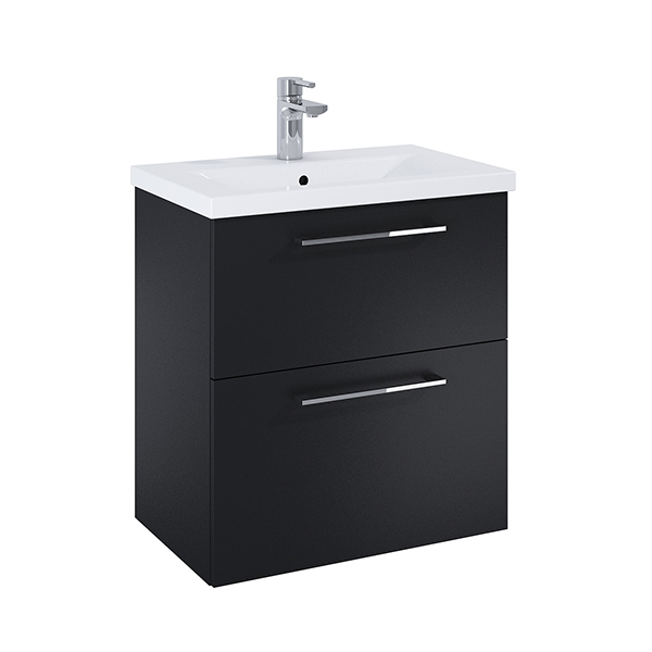 Kalla allaskaappi 60 cm musta + allas - Allaskaapit - 6416223468994 - 1