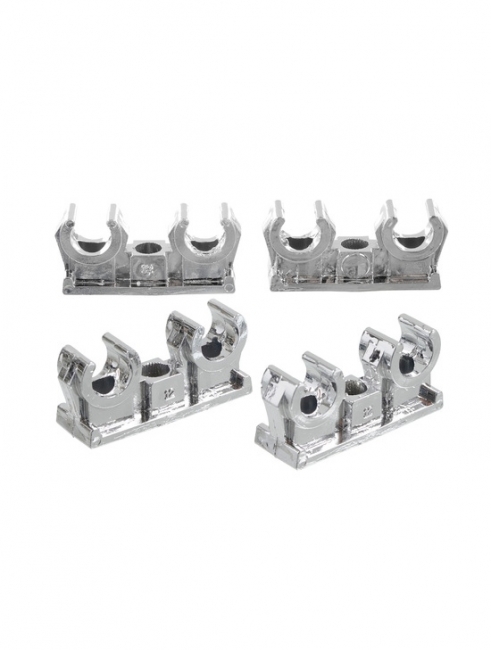 Putkipidin 2-osainen avoin 10mm kromattu - Kannakkeet ja ruuvit - 6405422895304 - 1