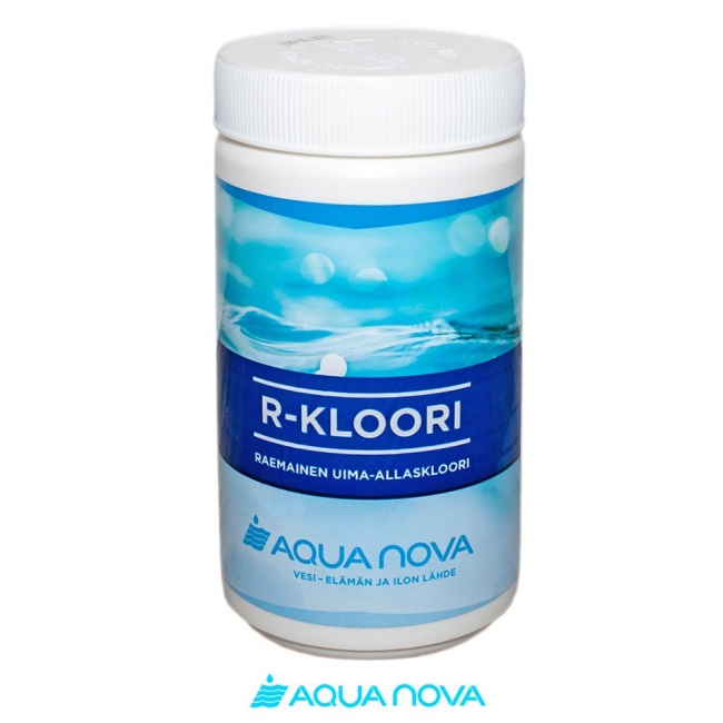 R-Kloori (raekloori) 1kg - Vesilelut ja allastarvikkeet - 6438056008734 - 1