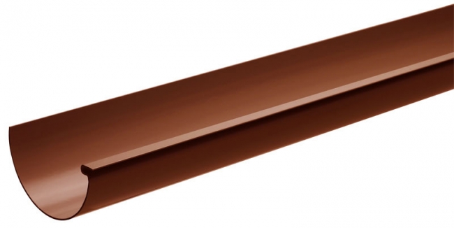 Räystäskouru 125 mm/3 m (5") Ruskea - Sadevesijärjestelmät - 5702751104314 - 1