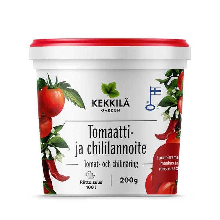Tomaatti- ja chililannoite Kekkilä 200g - Kukkaravinteet - 6433000343534 - 1