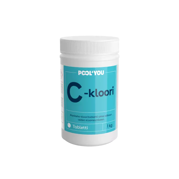 C-Kloori Tabletti 1 kg - Vesilelut ja allastarvikkeet - 6415836521034 - 2
