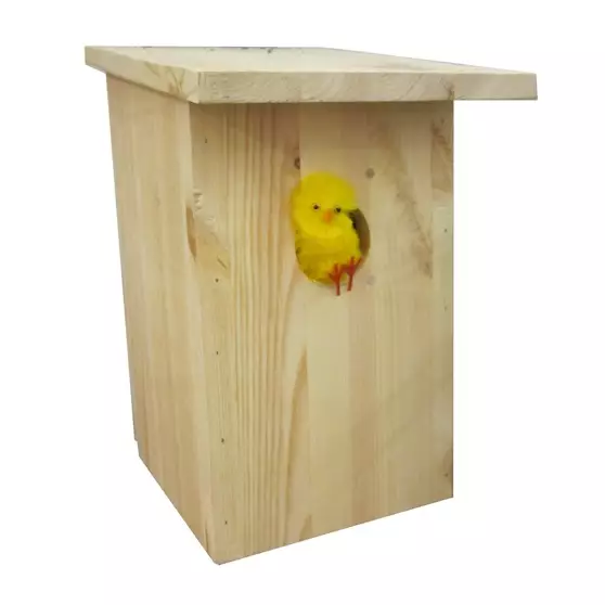 Linnunpönttö Suora katto 18x12x28cm - Ulkolinnun ruoat ja tarvikkeet - 6416556104224 - 1