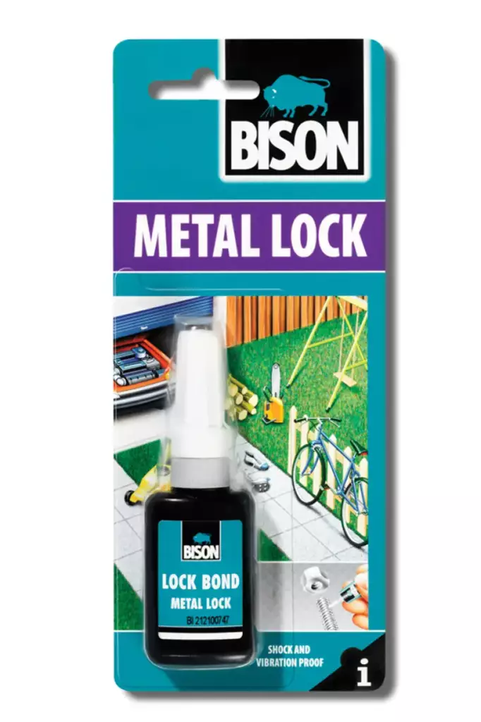 Lukitusliima Bison Metal Lock 10ml - Muut erikoisliimat - 8710439037134 - 1