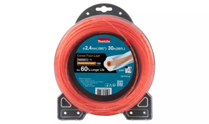 Siima Makita 2,4mmx30m neliapila - Trimmeritarvikkeet ja siimat - 197050375124 - 1