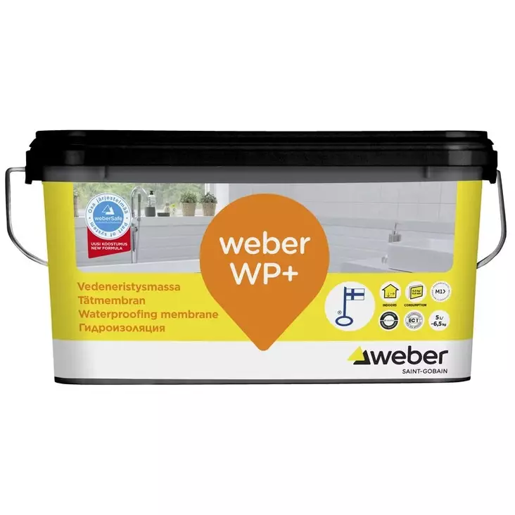 Vedeneristysmassa Weber WP+ 5 l - Vedeneristeet ja primerit - 6415910057954 - 3