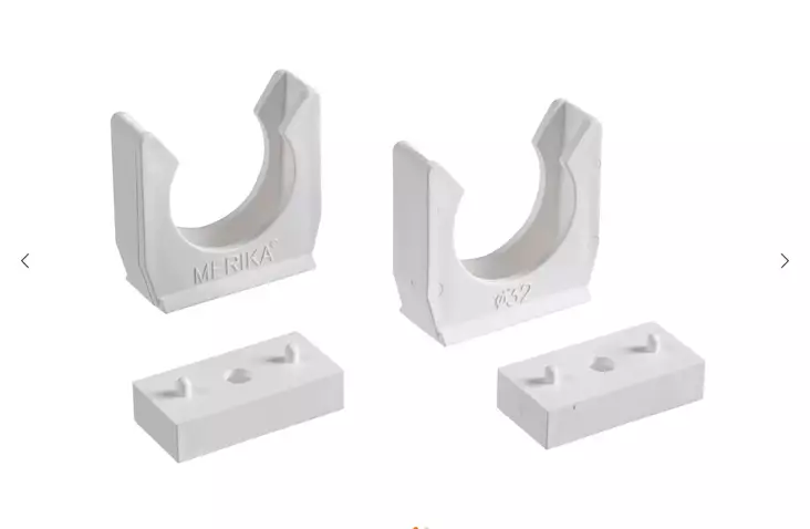 Viemärikannake PROF 32mm valkoinen 2kpl - Viemäriputken osat - 6405422895724 - 1