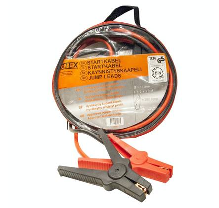 Apukäynistyskaapelit 16mm 250A - Autosähkötarvikkeet - 5708539311875 - 1