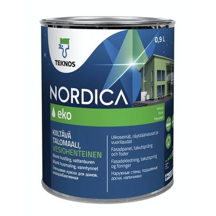 NordiCa Eko Talomaali 0,9l - Seinämaalit ulkoseinille - 6414620273005 - 1