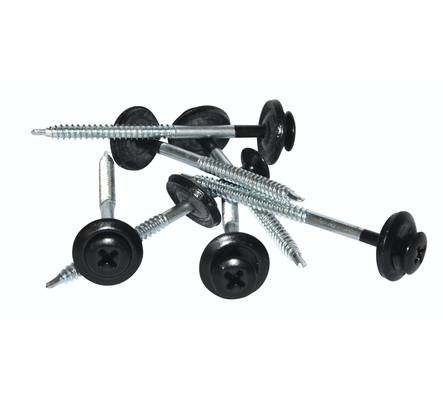 Ruuvi Onduline 3,9x60 mm musta 100 kpl - Bitumikatteet - 3467670015715 - 1