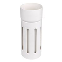 Sihtiosa kaksoismuhvilla 75 mm valkoinen - Sadevesijärjestelmät - 5702752483425 - 1