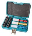 Makita Voimahylsylajitelma 1/2" 12-osaa P-90576 - Hylsyt ja kuusiokoloavaimet - 088381520195 - 1