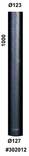 Narvi Yhdyshormin jatko Ø119/123 x 1000mm - Savupiiput ja hormit - 6418530320125 - 1