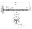 Ruuvi Onduline 3,9x60 mm musta 100 kpl - Bitumikatteet - 3467670015715 - 2