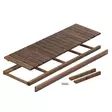 Laude-elementti Cello 600x1910 mokka - Laude-elementit - 6417153189645 - 1